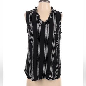 Ann Taylor Factory v-neck striped tank top
